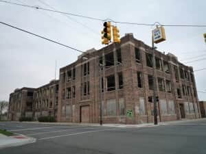 a few of the thousands of vacant buildings in Detroit