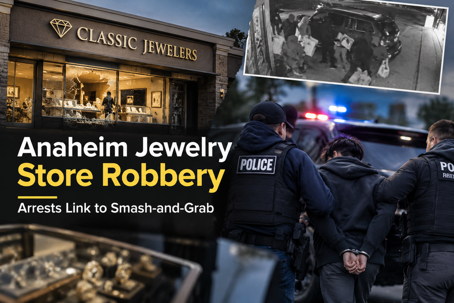 Anaheim Jewelry Store Robbery Arrest