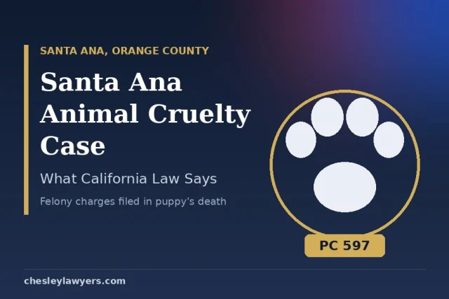 Santa Ana Animal Cruelty Case and California Law